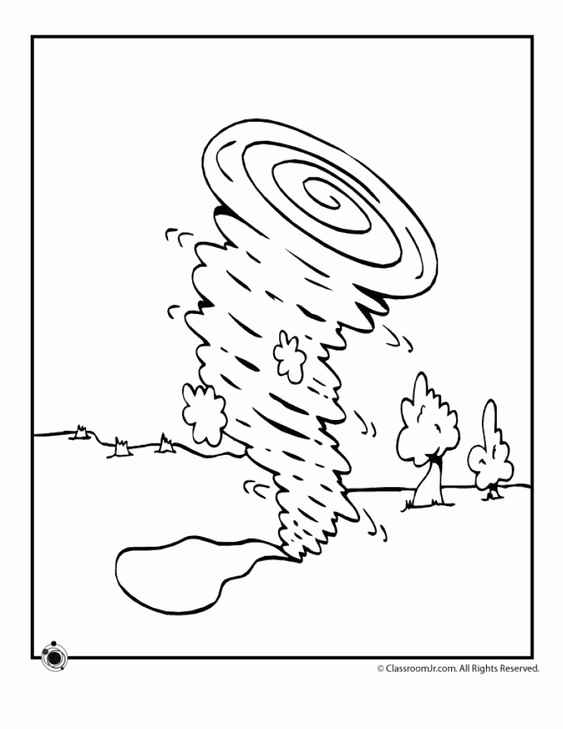 791x1024 Tornado Coloring Pages Printable Image Amazing