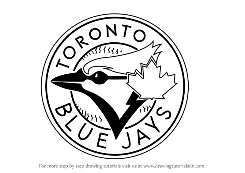 Learn How To Draw Toronto Blue Jays Logo (Mlb) Step By Step 800x568 Learn How To Draw Toronto Blue Jays Logo (Mlb) Step By Step