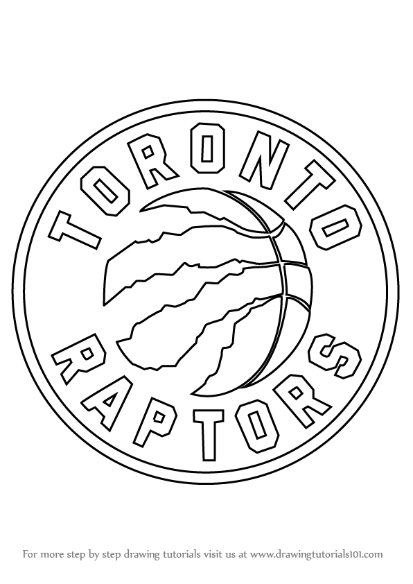 Toronto Raptors Logo Coloring Page 596x842 Toronto Raptors Logo Coloring Page