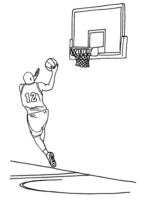Nba Coloring Pages To Print 595x841 Nba Coloring Pages To Print