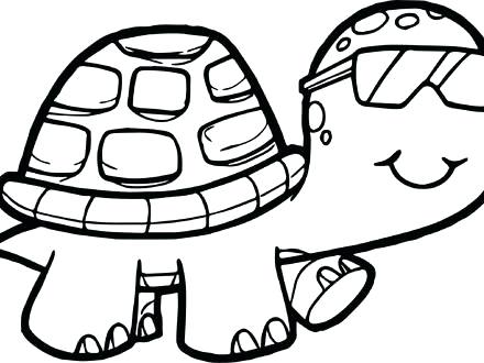 Tortoise Coloring Page Glasses Tortoise Turtle Coloring Page 440x330 Tortoise Coloring Page Glasses Tortoise Turtle Coloring Page