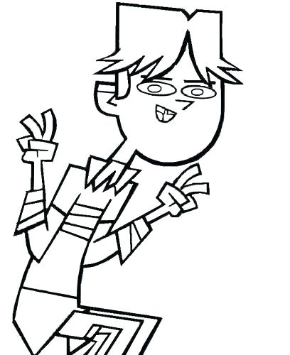 408x500 Total Drama Coloring Pages Total Drama Island Coloring Pages Total
