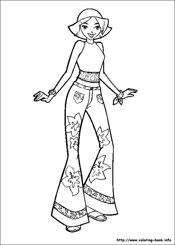 567x794 Totally Spies Coloring Pages On Coloring