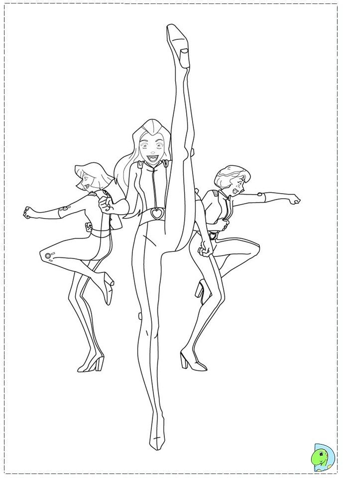 691x960 Totally Spies Coloring Pages Colouring Pages