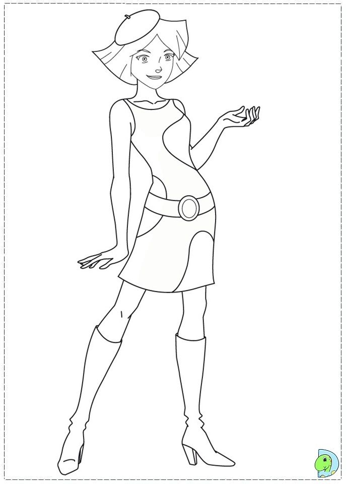 691x960 Totally Spies Coloring Pages Coloring