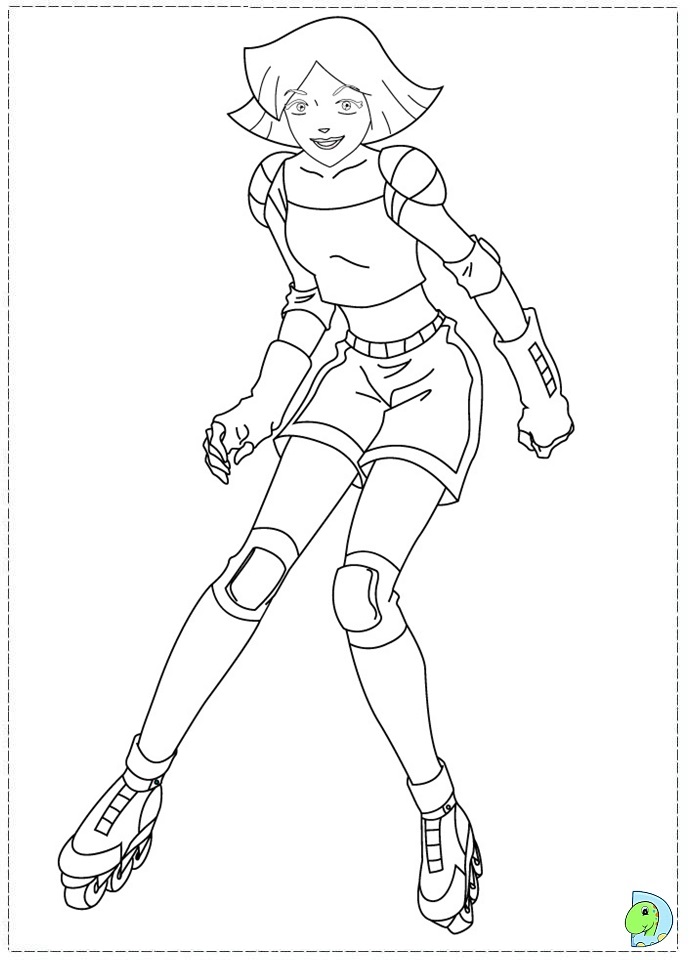691x960 Totally Spies Coloring Pages