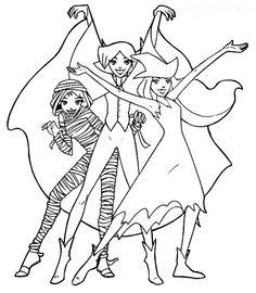 236x270 Totally Spies Coloring Pages Anime Totally Spies