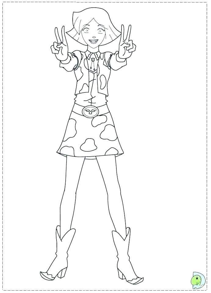 691x960 Totally Spies Coloring Pages Coloring Page Totally Spies Cartoons