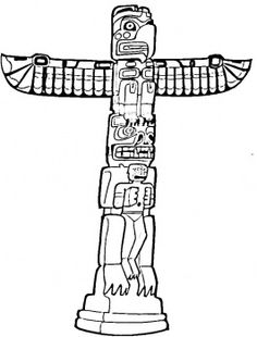 236x310 Printable Totem Pole Coloring Pages For Kids Cool2bkids Simple
