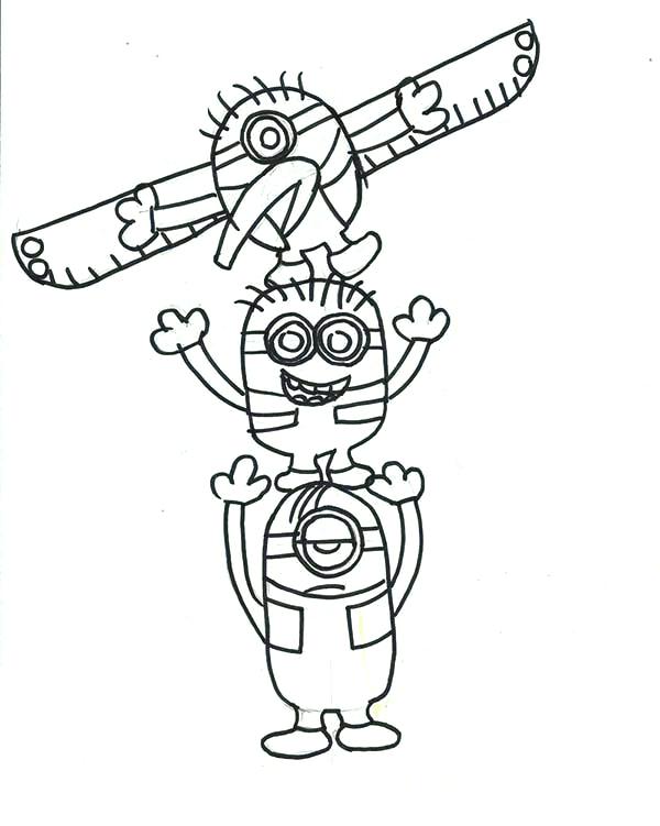 Minion Totem Poles Coloring Page Minion Totem Poles Coloring Page 600x751 Minion Totem Poles Coloring Page Minion Totem Poles Coloring Page
