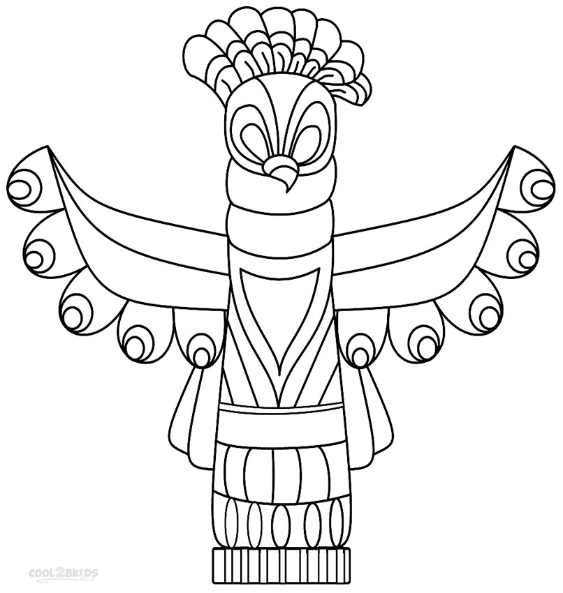 Printable Totem Pole Coloring Pages For Kids Cool2bkids 806x850 Printable Totem Pole Coloring Pages For Kids Cool2bkids