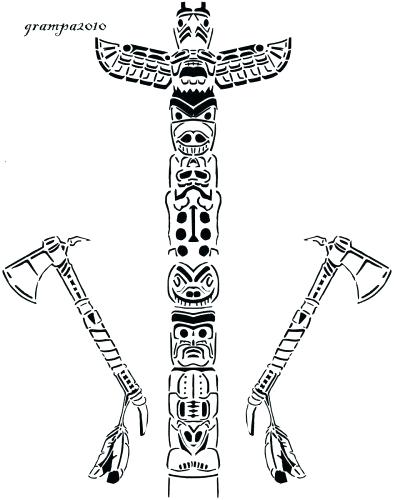 Totem Pole Coloring Pages at GetColorings.com | Free printable ...