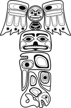 Free Printable Totem Pole Totem Pole Animals Raven Totempole'S 236x357 Free Printable Totem Pole Totem Pole Animals Raven Totempole'S