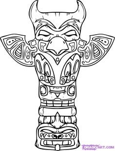 Native American Coloring Pages Totem Pole Coloring Pages 236x309 Native American Coloring Pages Totem Pole Coloring Pages