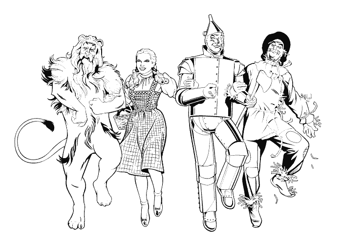 700x500 Top 76 Wizard Of Oz Coloring Pages