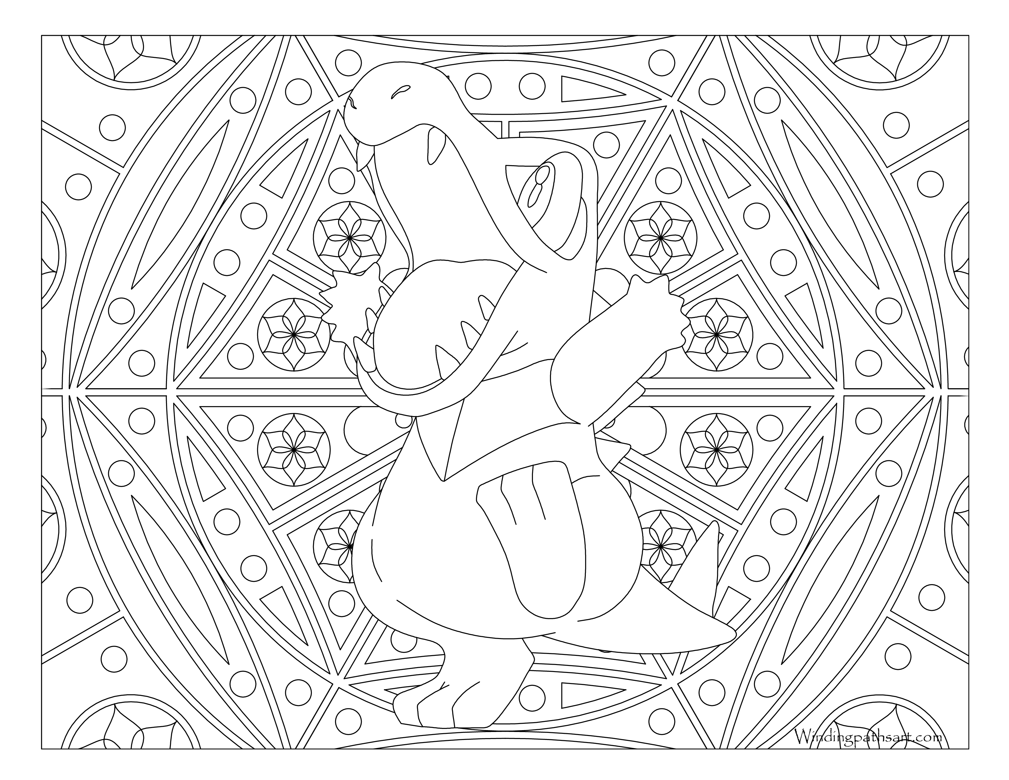 Totodile Coloring Page