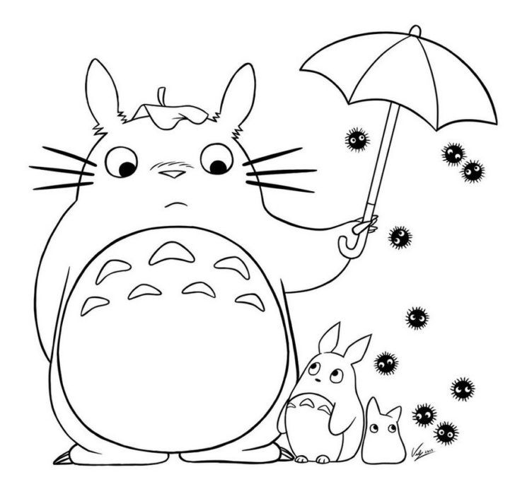 Totoro Coloring Pages at GetColorings.com | Free printable colorings ...