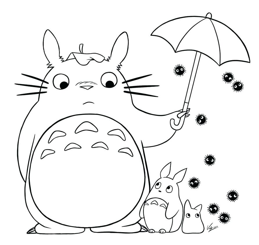 892x843 Totoro Coloring Pages Coloring Pages Colors In My Neighbor Totoro