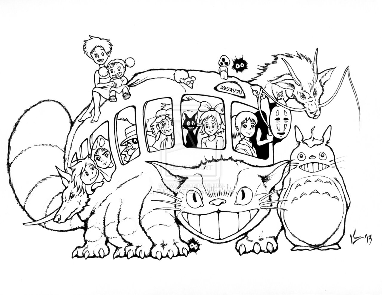 1280x989 Totoro Coloring Pages To Download And Print For Free Best