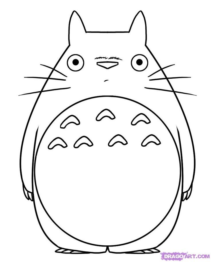 736x913 Totoro From My Neighbor Totoro Coloring Pages Let's Play