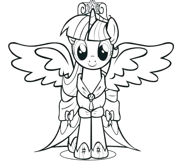 640x562 My Little Pony Friendship Is Magic Coloring Pages Online Magic