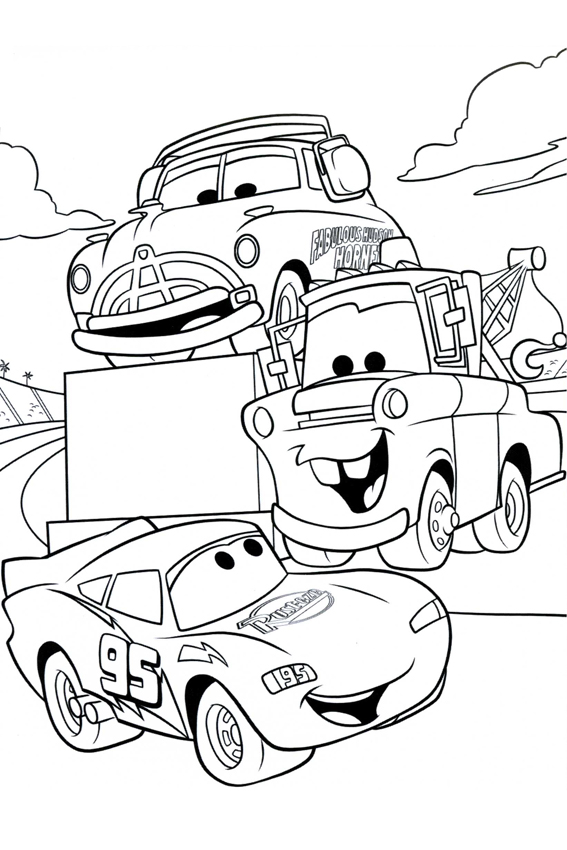 Coloring In Cars Coloring Pages From The 2 Disney Movies 567x850 Coloring In Cars Coloring Pages From The 2 Disney Movies