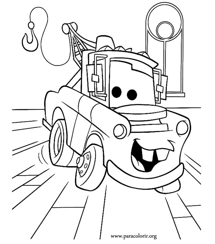 Disney Cars Mater Coloring Page 700x795 Disney Cars Mater Coloring Page