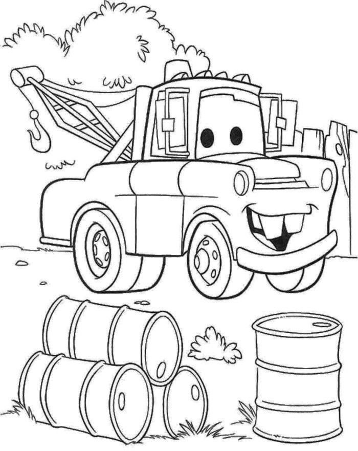 Pixar Tow Truck Coloring Page Transportation Tow 700x881 Pixar Tow Truck Coloring Page Transportation Tow