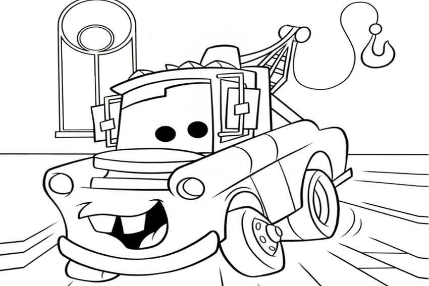 Cars Mater Free Coloring Page Cars, Movies Coloring Pages 850x567 Cars Mater Free Coloring Page Cars, Movies Coloring Pages