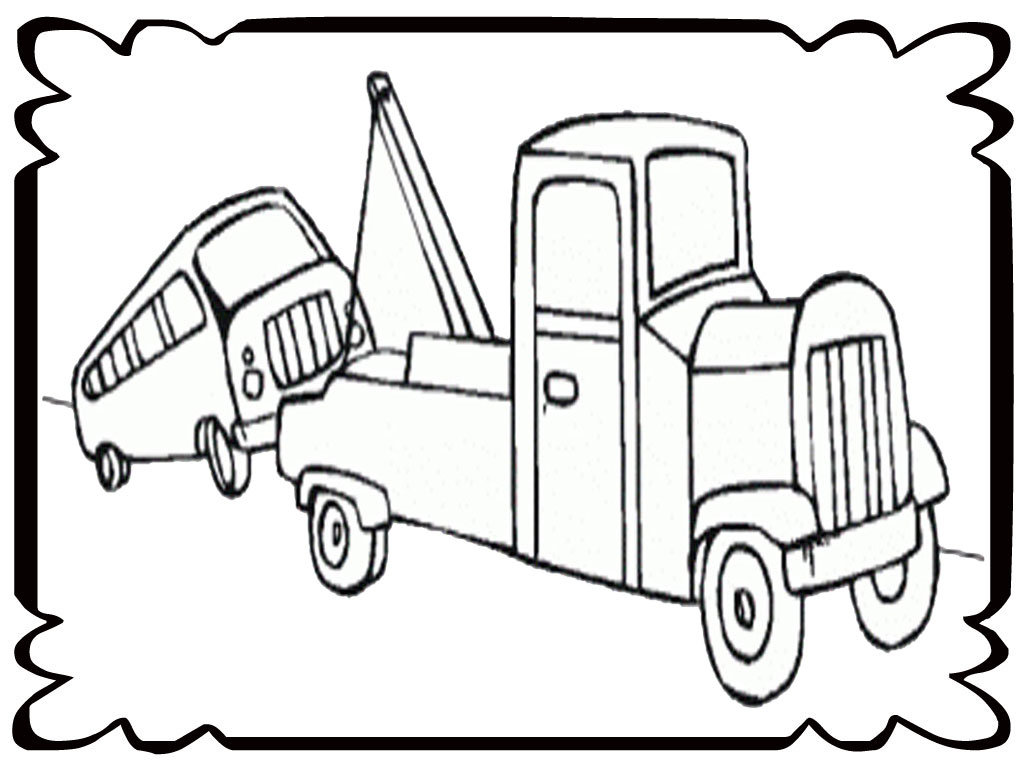 1024x768 Tow Trucks For Kids On Tow Truck Coloring Page Kids Activity Pages