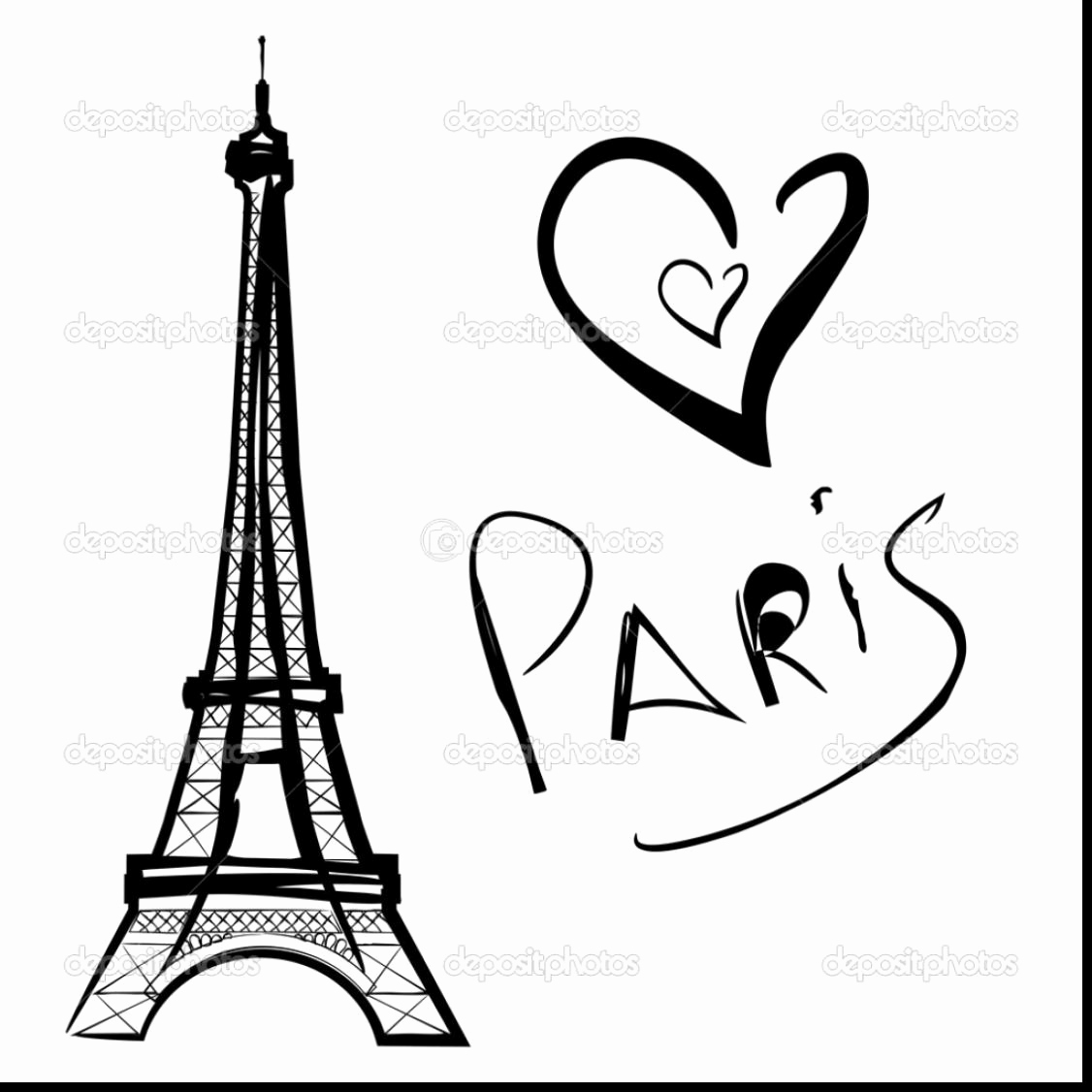 1126x1126 Eiffel Tower Coloring Pages Deeptown Club