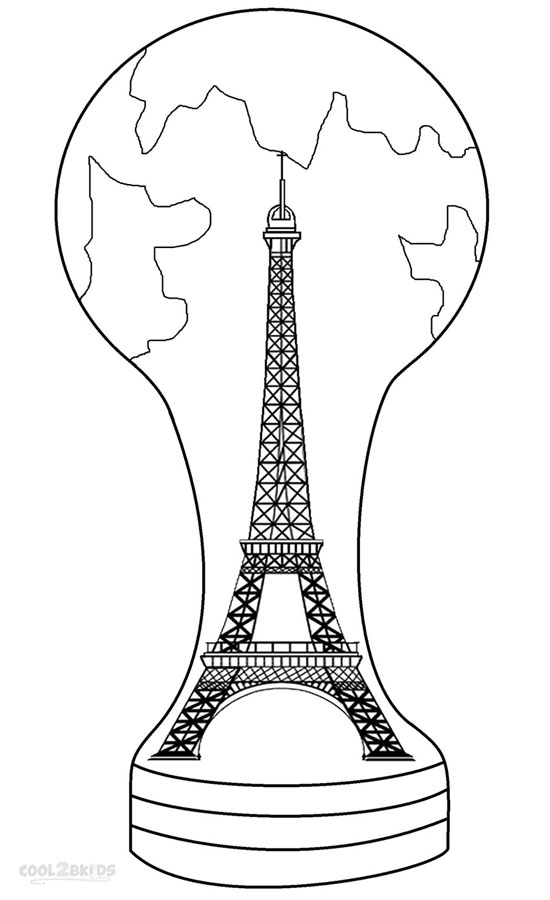 550x900 Printable Eiffel Tower Coloring Pages For Kids Cool2bkids