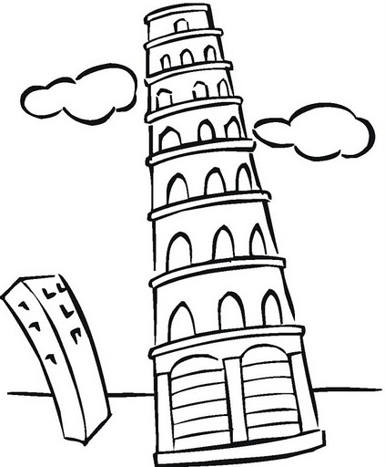 423x512 Tower Coloring Pages 11