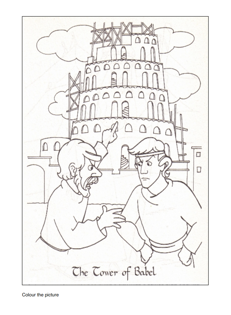 Tower Of Babel Coloring Page at GetColorings.com | Free printable ...