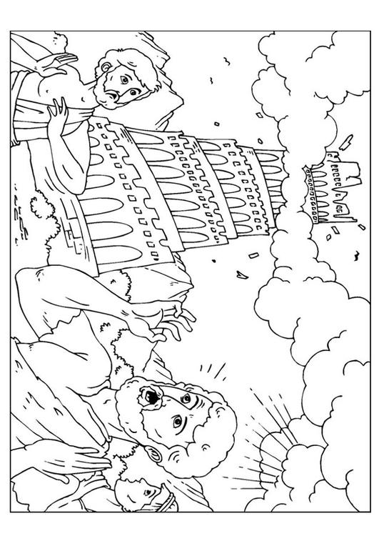 Coloring Page Tower Of Babel 531x750 Coloring Page Tower Of Babel