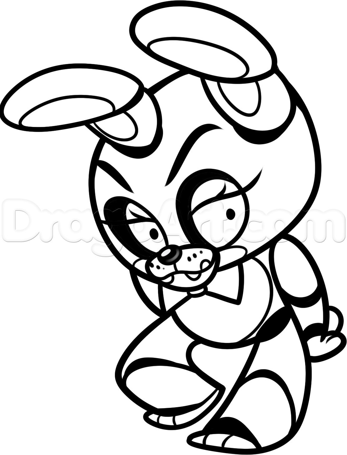 How To Draw Chibi Toy Bonnie, Five Nights 1111x1455 How To Draw Chibi Toy Bonnie, Five Nights
