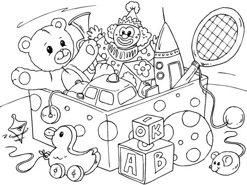 Coloring Page Toys Coloring Pages Toy, Toy Boxes 500x375 Coloring Page Toys Coloring Pages Toy, Toy Boxes