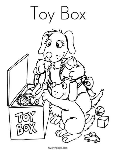 Toy Box Coloring Page 468x605 Toy Box Coloring Page