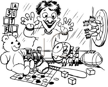 350x281 Royalty Free Clipart Image Black And White Cartoon Of A Boy