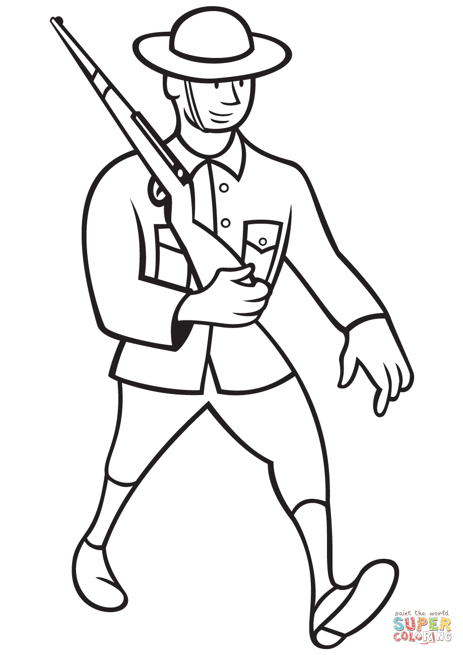 919x1300 Toy Soldier Coloring Page