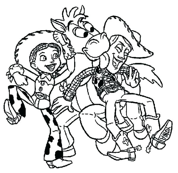 600x583 Printable Toy Story Coloring Pages Toy Story 2 Coloring Pages