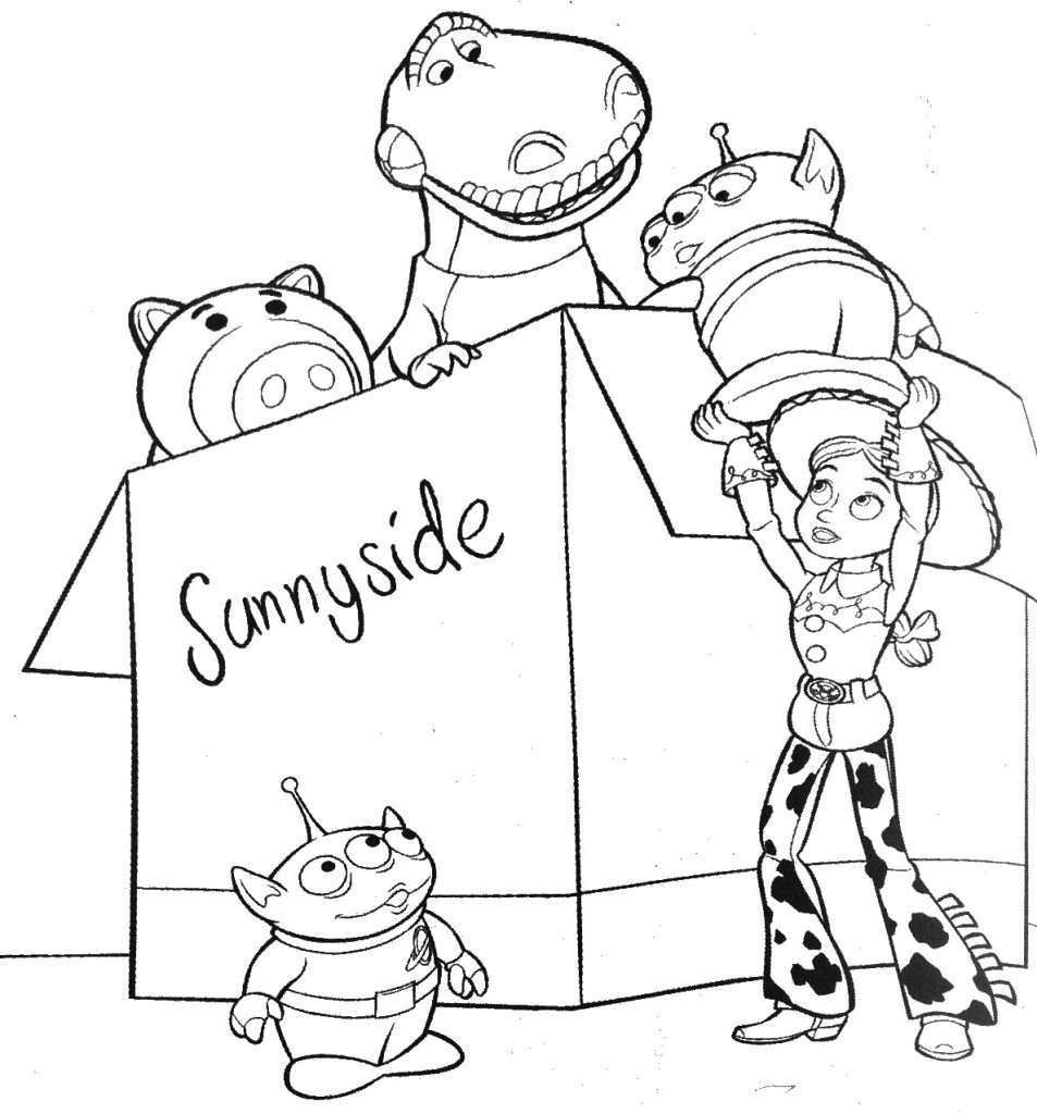 Toy Story 3 Coloring Pages 953x1024 Toy Story 3 Coloring Pages