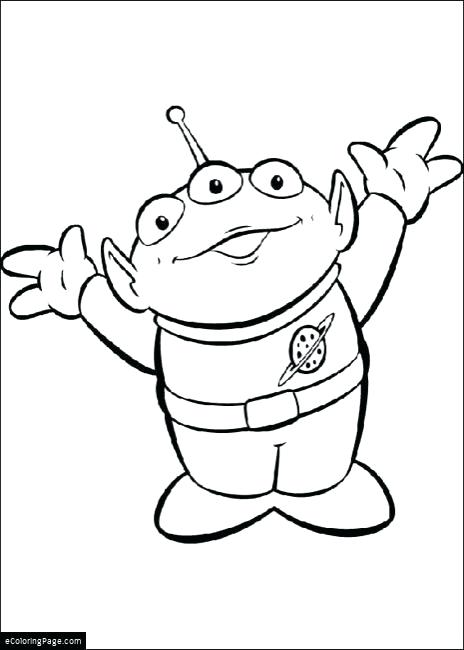 Toy Story Alien Coloring Page