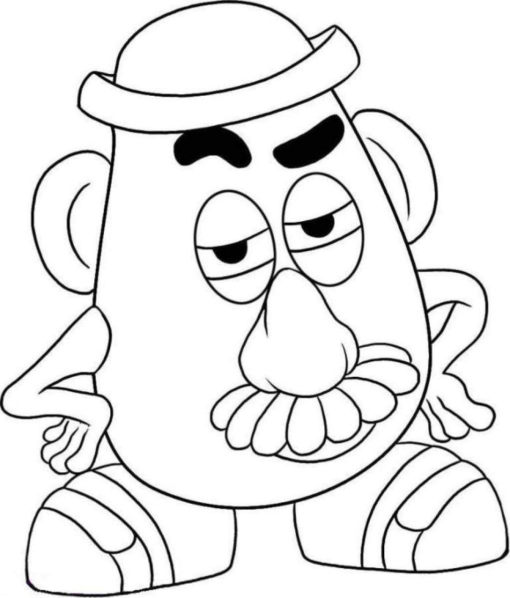 Toy Story Potato Head Coloring Pages 1022x1200 Toy Story Potato Head Coloring Pages