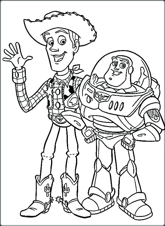 562x769 Toy Story Coloring Pages Toy Story Color Pages Woody Coloring