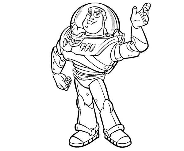 600x491 Meet Buzz Lightyear In Toy Story Coloring Page