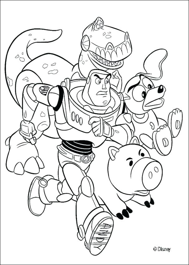 607x850 Toy Story Coloring Book Pages Free For Kids Toy Story Toy Story