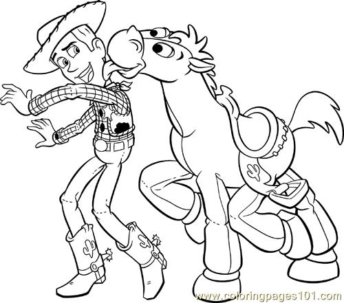 Toy Story Woody (1) Coloring Page 500x441 Toy Story Woody (1) Coloring Page