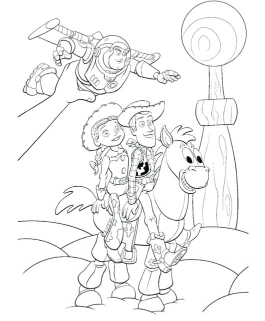 Jessie Toy Story Coloring Pages 530x643 Jessie Toy Story Coloring Pages