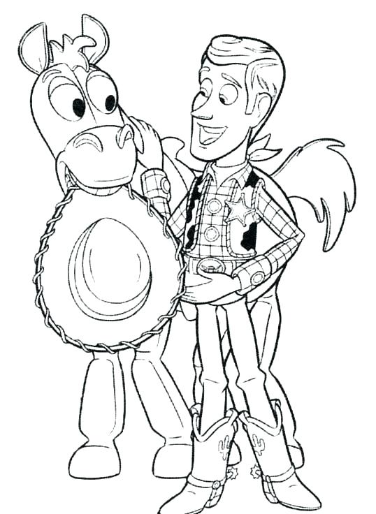 538x736 Woody And Buzz Coloring Pages Free Printable Toy Story Coloring